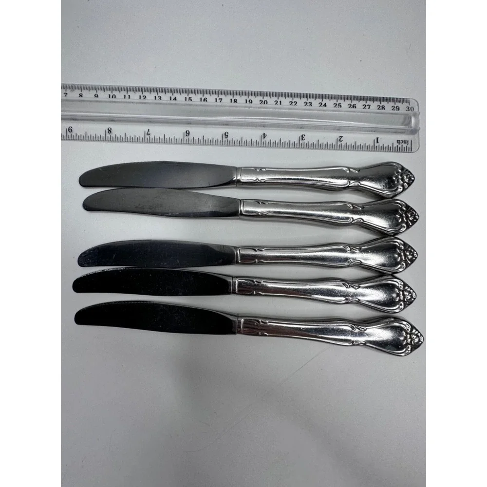 Oneida USA Arbor Rose Stainless Flatware Replacement Set Spoon Fork Knife 22 pc